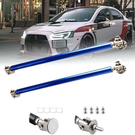 EOHMAK 2PCS Front Bumper Lip Splitter Strut Rod Tie Bars Support Rod Adjustable Compatible with Most Vehicles 3''-8'' (Blue, 7.5CM/2.9 inch)