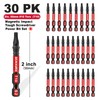 Geinxurn 30 Pieces T10 Impact Tough Magnetic Screwdriver Bit Set,