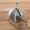 Helicopter Coin Bank Decorative Metal Money Saving Bank Coin Jar