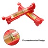 Catelves Pack of 4 String Spirit Level, Red String Spirit
