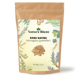 Nature Blaze Natural Gond Katira Whole | Edible Tragacanth Gum | Traditional Kitchen Ingredient 100Gram/3.5 Ounce