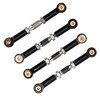 4Pcs RC Car Camber Links Black Aluminium Alloy Reduce Vibration
