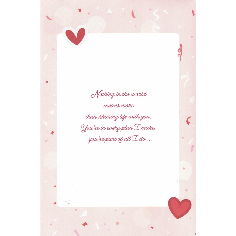 Romantic Valentine's Day Card for Girlfriend, Extra Large 30.5 x