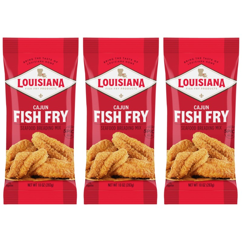Louisiana Fish Fry Cajun Fish Fry 10 oz (Pack of