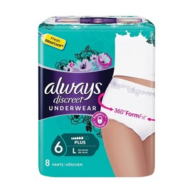 Always Discreet Incontinence Pants Plus – Large 8pcs