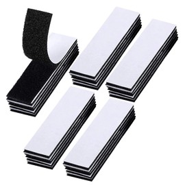 Rowwait 25 Pack Industrial Strength Sticky Pads Heavy Duty, No More Nails Picture Hanging Strips,Extra Strong Double Sided Sticky Pads for Walls,Floor, Plastics, Glasses, Metals (3x10cm, black)