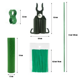 Orgrimmar 26 PCS 48" Garden Stakes Plastic Coated Climbing Plant Support Stakes Climbing Frame for Tomato Cucumber Eggplant Vine Vegetable (48 Inch)