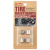 Amon 8828 Air Valve Caps, Double-Line Machined-Style Pack of 4