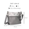 Zwei Jana J8 Women's Shoulder Bag 3 Litre Bi-Colour Canvas