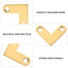 Cabilock 6Pcs Right Angle Brass Corner Code, L Shape Brackets,