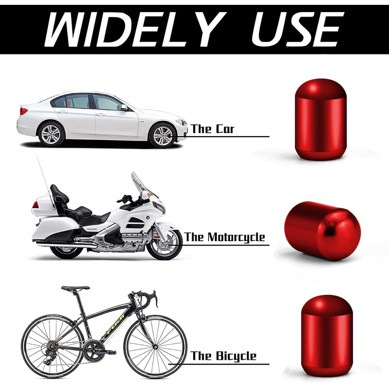 ST Car Tyre Valve Caps Universal Fit Car Boot Decoration