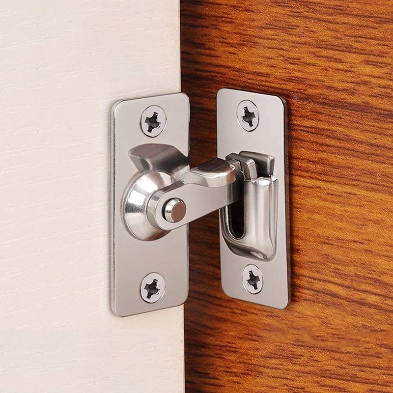 90 Degree Right Angle Door Lock, Small Bolt Lock, Internal