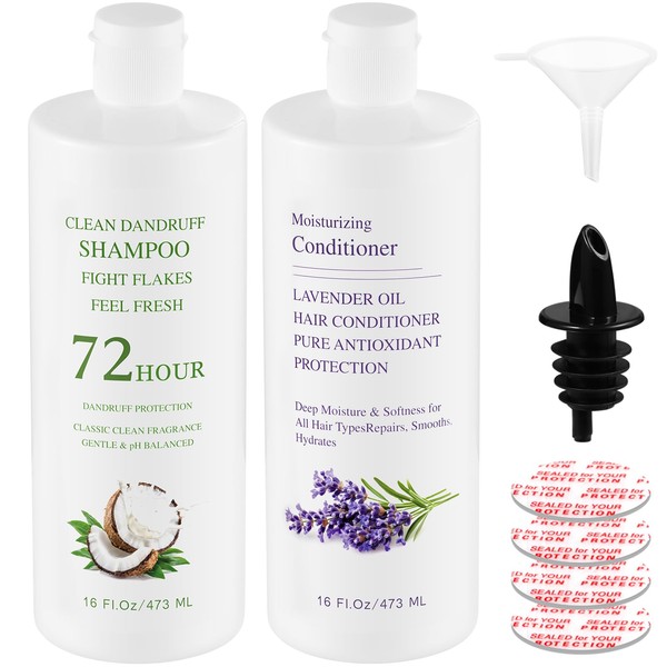 Leak-Proof Empty Shampoo Containers Bottles for Cruise: Reusable Funnels for