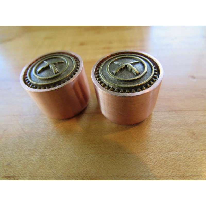 Unbranded Copper Cross rifles volume/tone guitar knobs