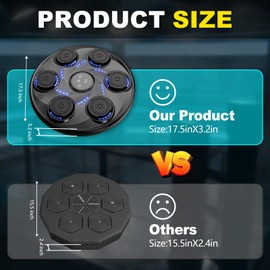 Hlthair Music Boxing Machine for Adults, Wall Boxing Punching Machine for Kids,Boxing Machine with Gloves Maquina De Boxeo Musical Pared for Home, Gym