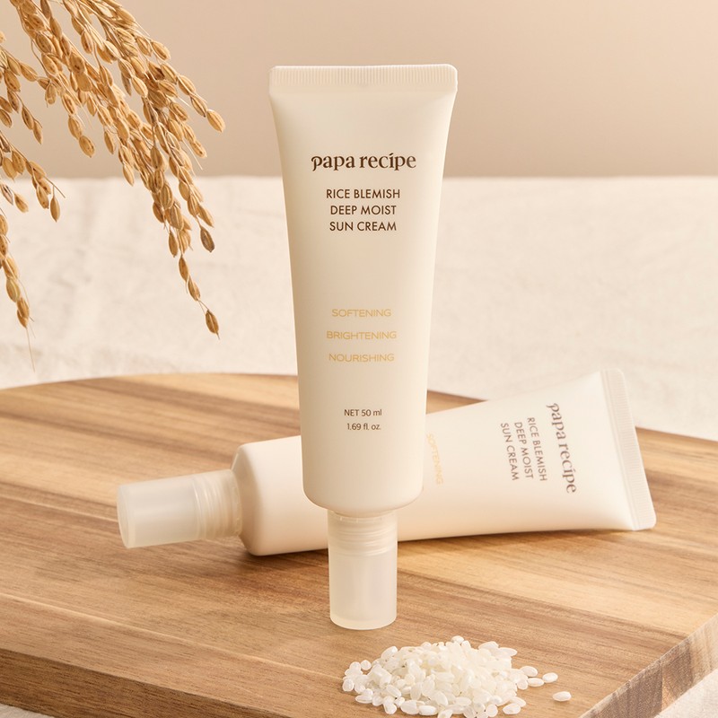 papa recipe Rice Blemish Deep Moist Sun Cream 50ml Double