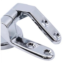Aretro Universal Chrome Standard Close Metal Wooden Toilet Seat Hinges.