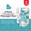 BioSwiss 2-Pack Handheld Full Body Massager, 4-Leg Pressure Point Tool