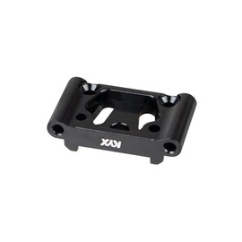 KYX Racing Aluminum Front Pivot Upgrades Parts Accessories for 1/18 RC Crawler Car LOSI Mini-B Brushed Mini-B Pro Roller Buggy (Black)