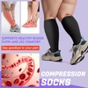 Tinojye 4 Pairs Plus Size Compression Socks,Extra Wide Calf 20-30