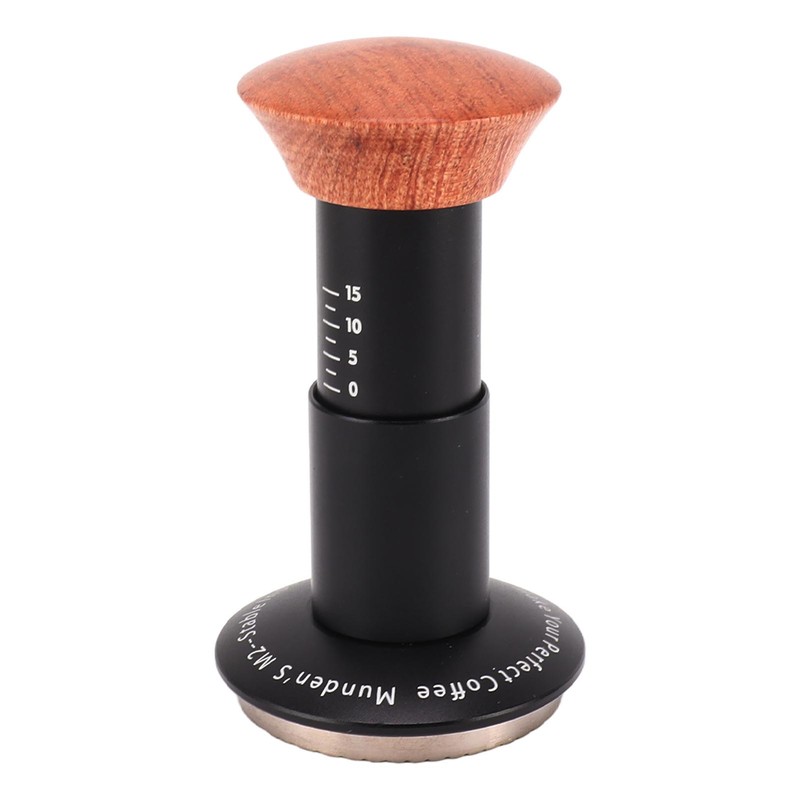 Coffee Tamper Spring Loaded Tamper Calibrated Coffee Tamper Wood Handle