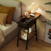 End Table with Charging Station, Flip Top Side Table with
