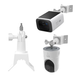 HOLACA Security Camera Mount for eufy Security Solo IndoorCam P24 & eufy Security Surveillance Camera Outdoor S220 SoloCam, Camera Mount, Wall Mount with Screw Set (Pack of 1)