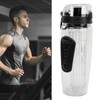 Fruit Infuser Water Bottle Anti Slip Grip Flip Top Lid