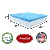 FoamRush 21" x 22" Cool Gel Memory Foam Upholstery Seat