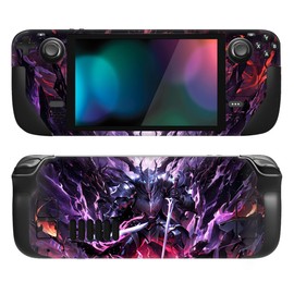 PlayVital Full Set Protective Skin Decal for Steam Deck LCD, Custom Stickers Vinyl Cover for Steam Deck OLED - Evil Knight