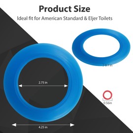 Mrseal 7301111-0070A Flush Valve Seal Kit for American Standard, Upgraded Silicone Material for American Standard Toilet Flapper Champion 4 Tank and Eljer Titan 4 Flush Valve Gasket