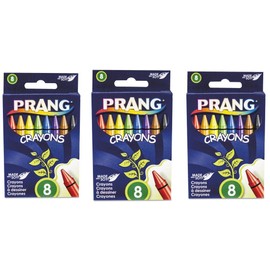 Prang (3) New Prang Crayons 8 Packs Made with Soy Dixon Ticonderoga Company