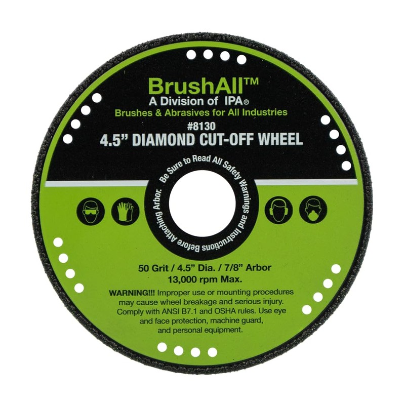 BrushAll Diamond Grinding and Cut-Off Wheel (4.5" Diamond Cut-Off Wheel)