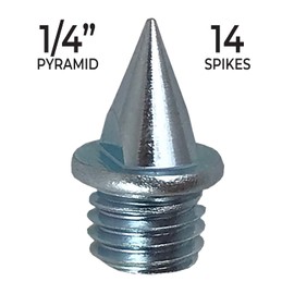 Champ 1/4" Pyramid Track Spike, 14 Count