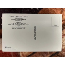 Tony Oliva Postcard - 2022 Baseball Hall of Fame Induction Plaque - Twins