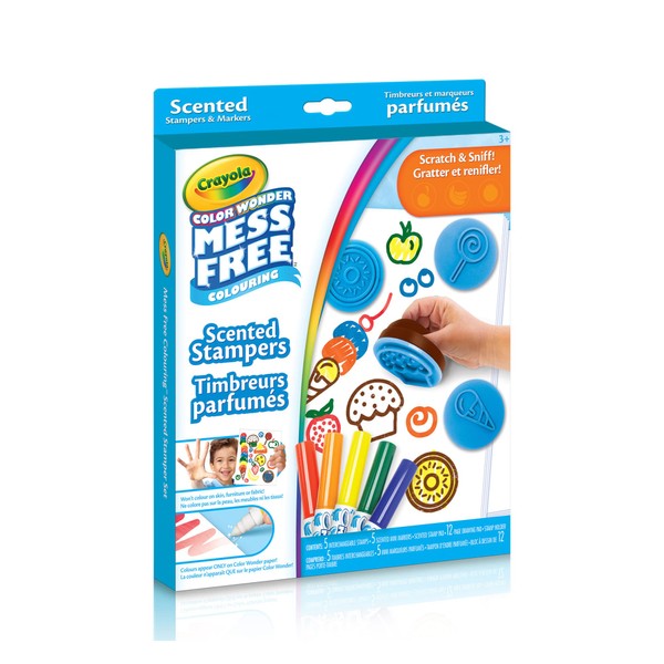 Crayola Color Wonder, Mess Free, Scented Stampers, Free Colouring, Gift Boys Girls, Kids, Ages 3, 4, 5,6 Up, Summer Travel, Cottage, Camping, on-the-go, Arts Crafts, Gifting, 752439