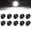 Partsam 10Pcs 3/4-Inch Waterproof LED Side Marker Lights - Flush