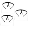Kisangel 3pcs Adult Protective Eye-wear Visor Cover for Face Nonslip