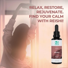 KAAPA Mushrooms KAAPA MUSHROOMS - REISHI Mushroom Extract Tincture - Potent Ultrasonic Extraction | High Potency Mushroom Supplement for Relax, Sleep & Immunity | Grown in Finland - 50ml