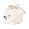 Ribuhaito 18303-12 Drawstring Marshmallow Animal Aquamie Seal (Total Length: Approx.