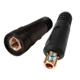 2pcs Welding Machine Connector, Black Welding Cable Quick Fitting for TIG Welding Equipment, DKJ70-95, Male and Female