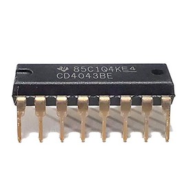 Juried Engineering CD4043BE CD4043 CD4043 CMOS Quad NOR R/S Latch with 3-State Outputs Breadboard-Friendly IC DIP-16 (Pack of 5)