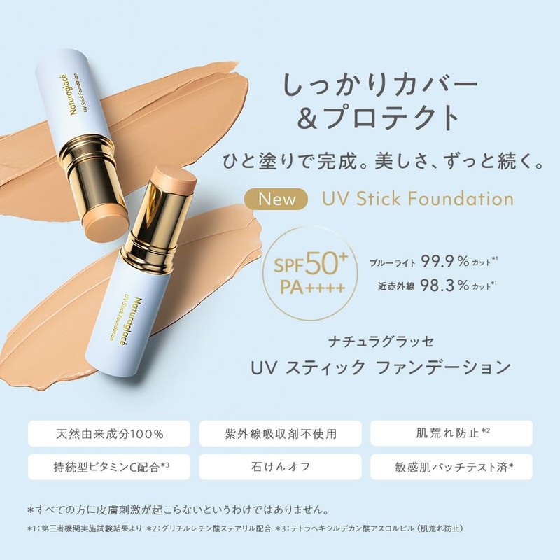 Natura Grasse UV Stick Foundation 02 Medium Beige 12g SPF50+