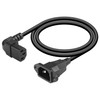 CERRXIAN 1.6ft C13 to C14 Power Cable Panel Mount Down