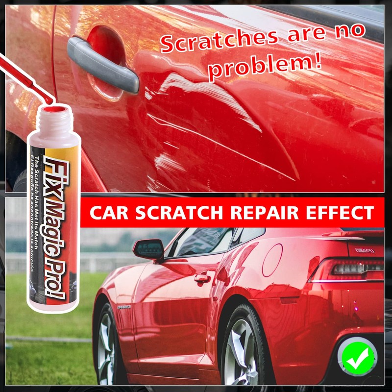 Ouzorp Car Touch Up Paint RED Fill Paint Pen Car