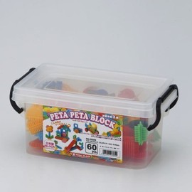 友愛玩具(Yuuai Gangu) ペタペタブロック (コンテナケース入) S 60PCS.