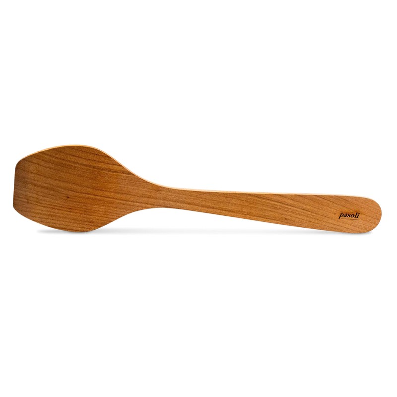 pasoli Wok Turner, Cherry Wood, 37 cm, Anti-Bacterial, Spatula