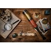 Handcrafted Telescope | Half Leather Carving | 20 Inches |