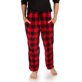 DG Hill Sleep Pants Pajama Bottoms - 3Pack Mens PJ Pajama Pants Fleece Lounge Pant - Plaid PJ Sleepwear with Pockets