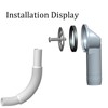Sink Overflow Kit, Round Overflow Pipes, Sink Overflow, Scalable Overflow